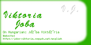 viktoria joba business card